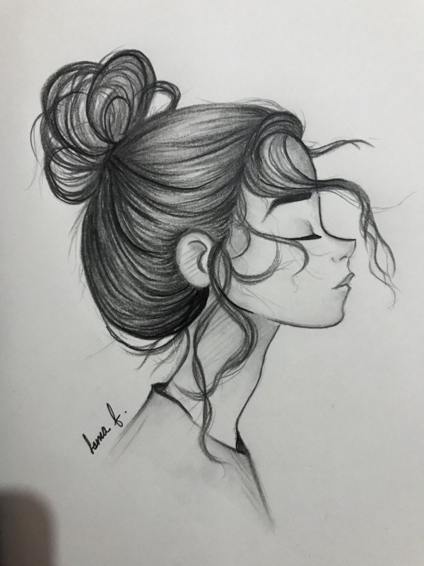 С девушками без лица нарисованные