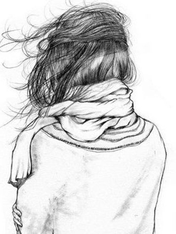 С девушками без лица нарисованные