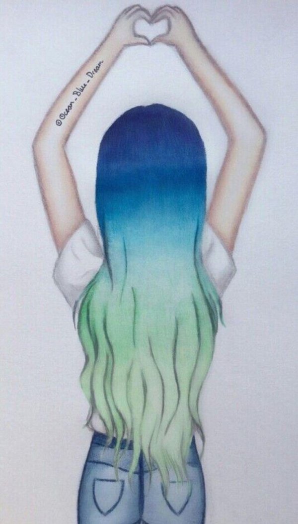 С девушками без лица нарисованные