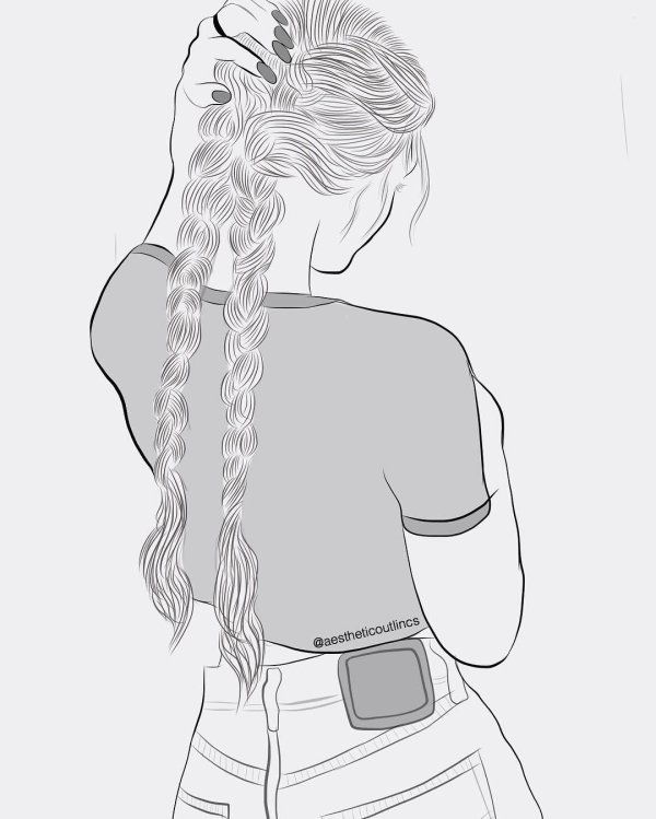 С девушками без лица нарисованные