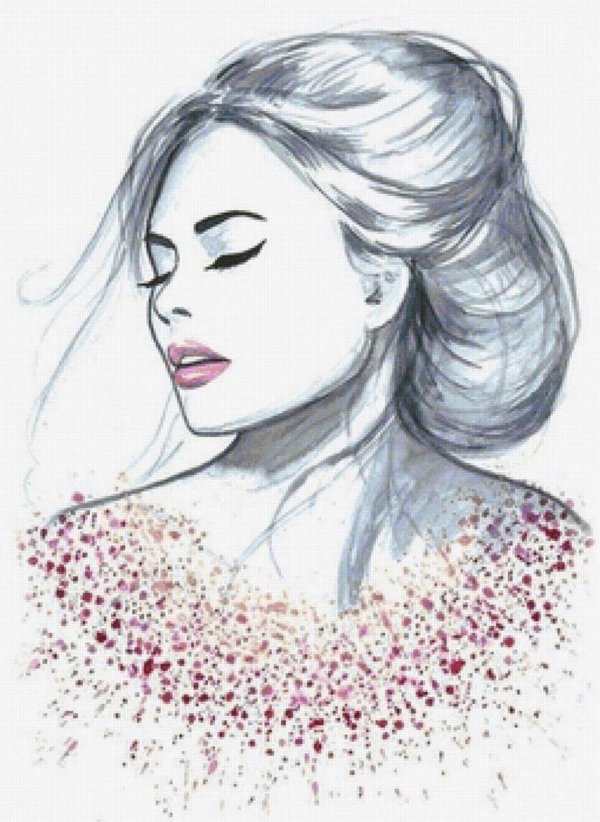 С девушками без лица нарисованные