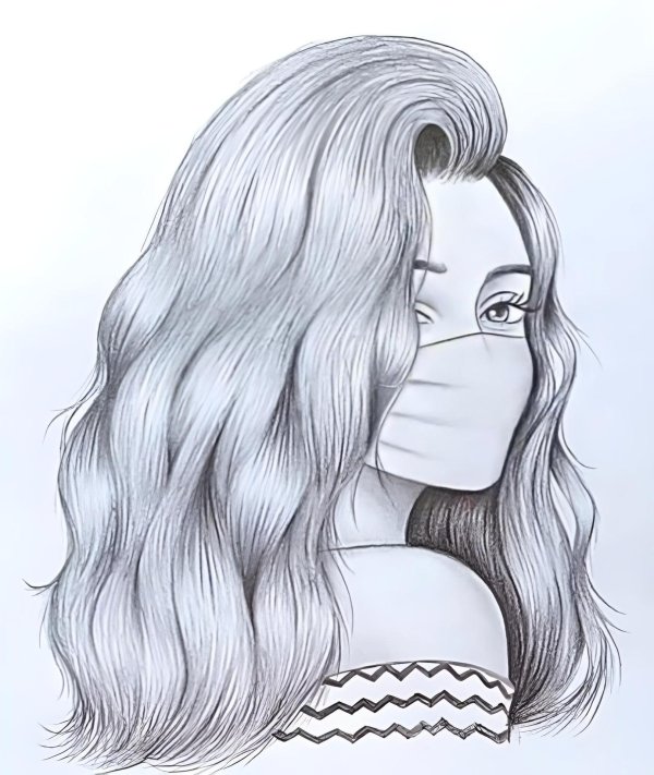 С девушками без лица нарисованные