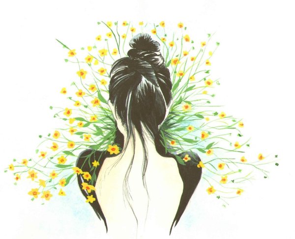 С девушками без лица нарисованные