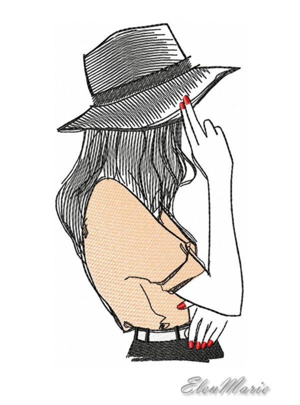 С девушками без лица нарисованные