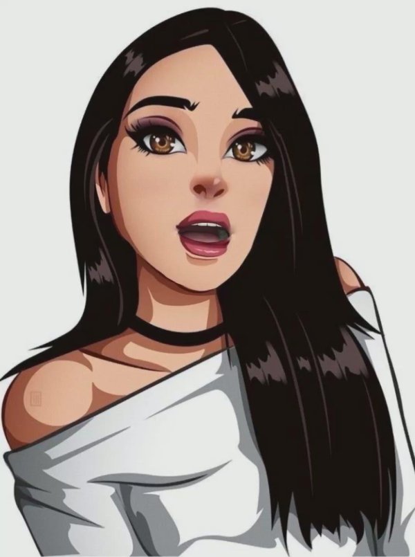 С девушками без лица нарисованные