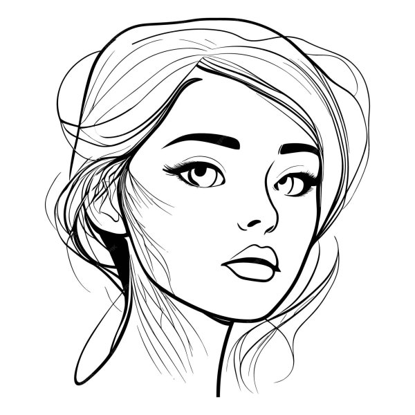 С девушками без лица нарисованные