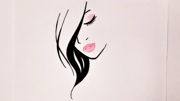 С девушками без лица нарисованные