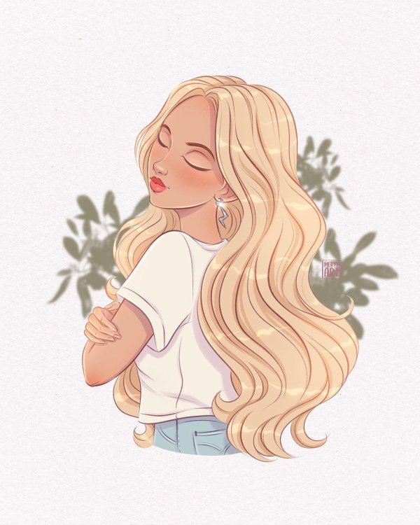 С девушками без лица нарисованные