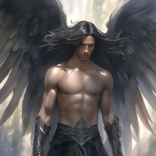 Девушка ангел и парень ангел