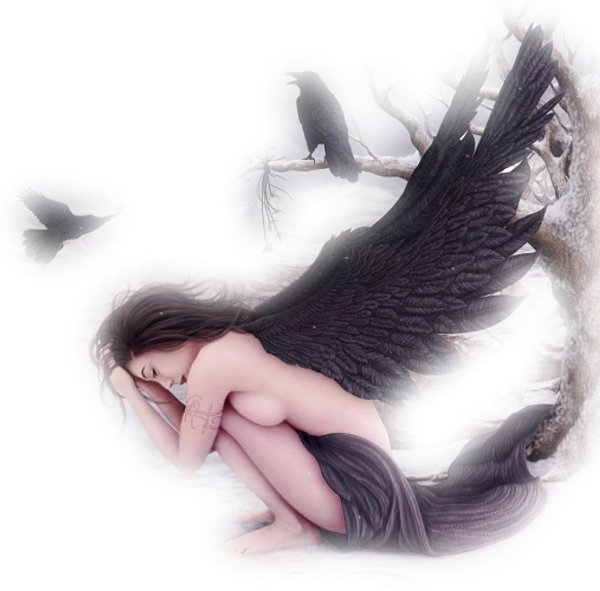 Девушка ангел и парень ангел