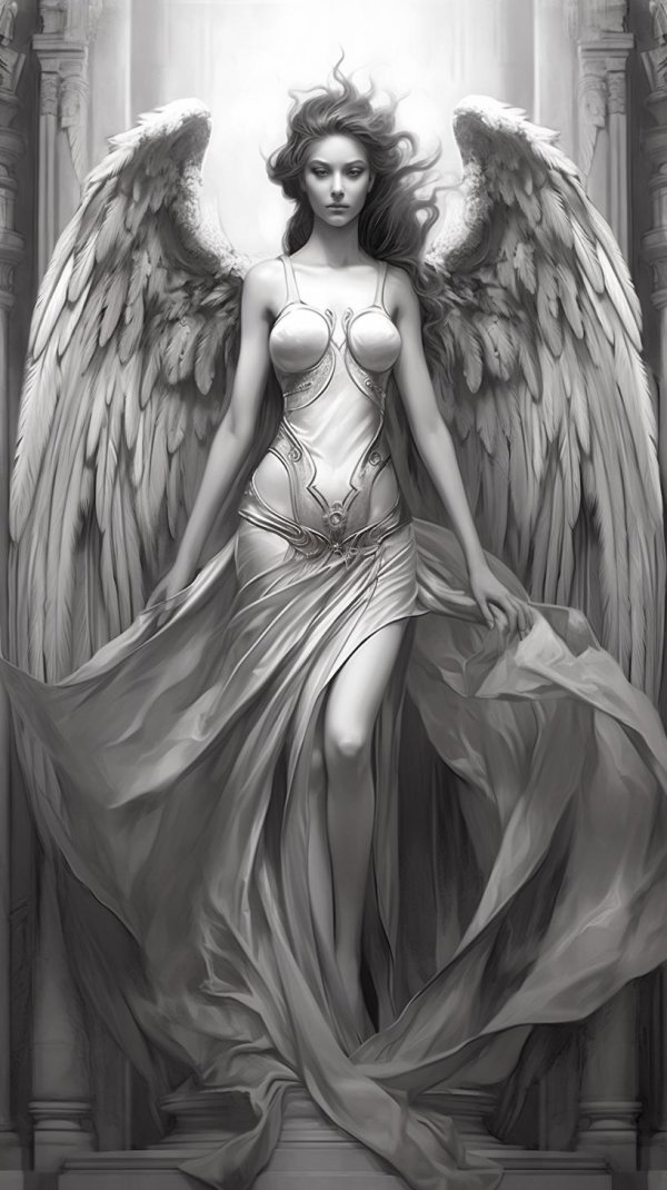 Девушка ангел и парень демон