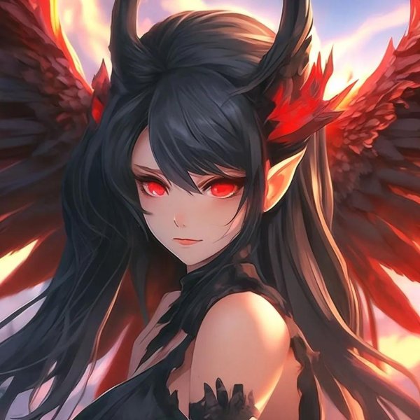 Девушка ангел и парень демон