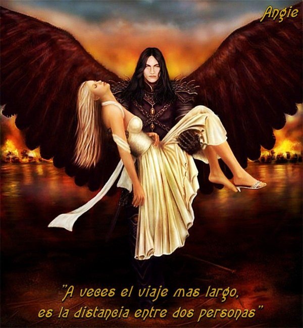 Девушка ангел и парень демон