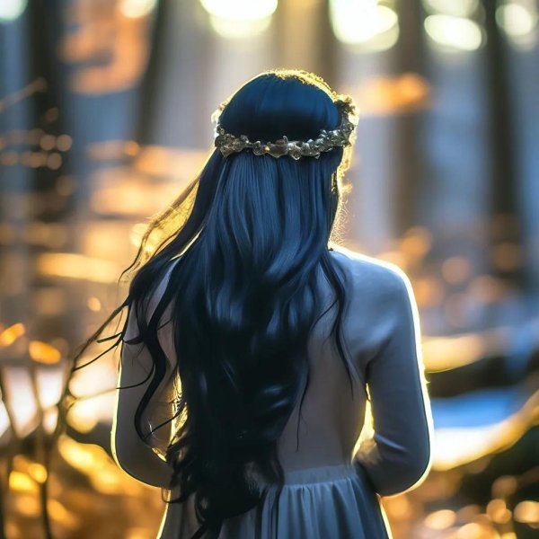 С девушками со спины с темными волосами