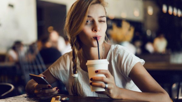 Кофе девушка