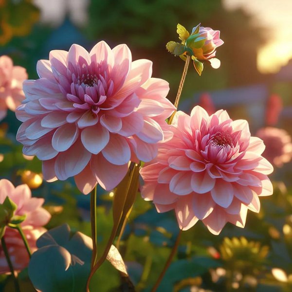 георгины dahlia