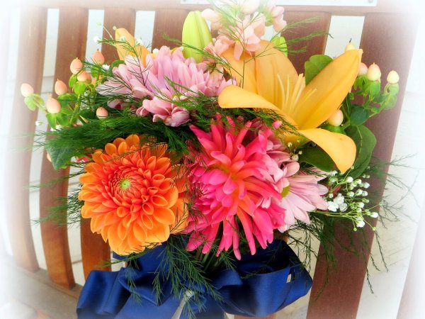 букет осенних цветов