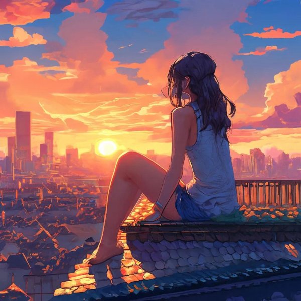 девушка стоит