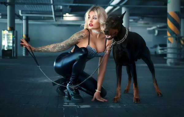 Девушка и животные