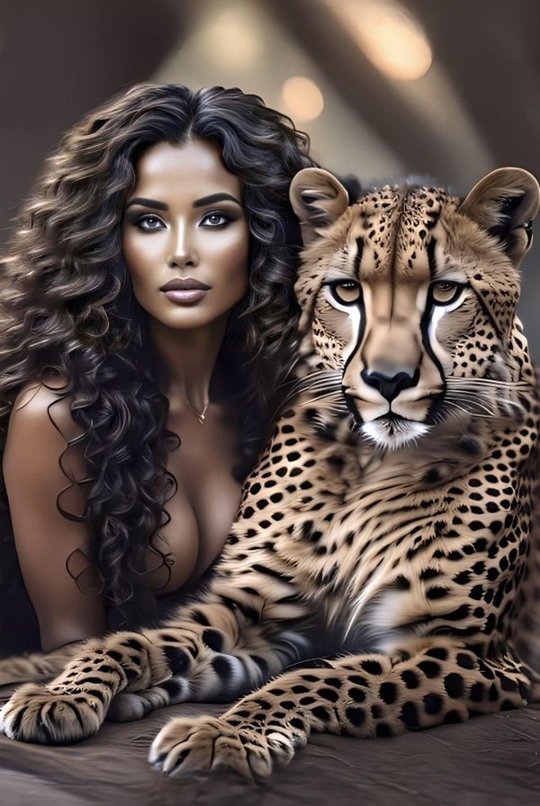 Девушка и животные