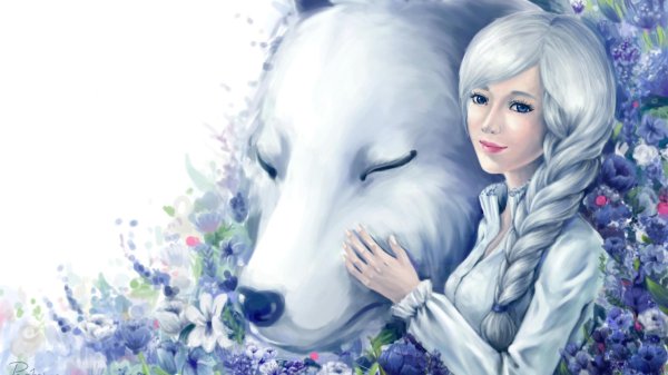 Девушка и животные