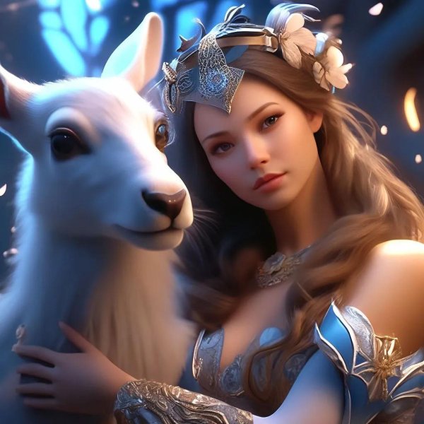 Девушка и животные