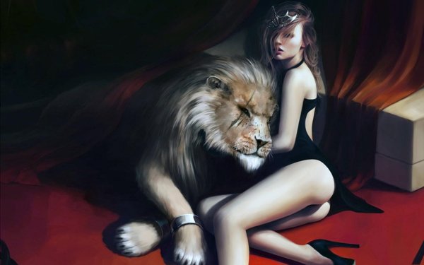 Девушка и животные