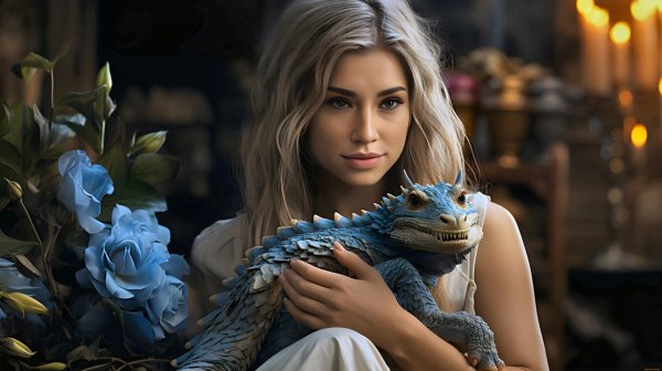 Девушка и животные