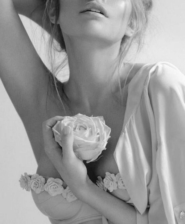 Девушка нежность