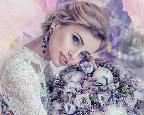 Девушка нежность