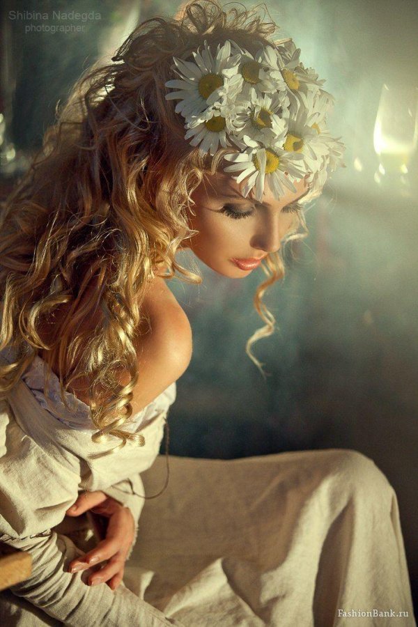 Девушка нежность