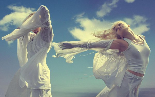 Девушка душа