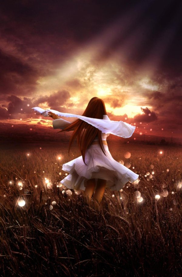 Девушка душа