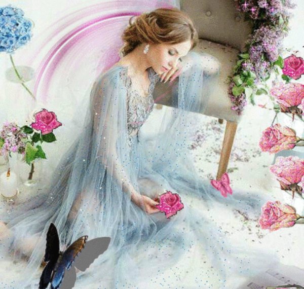 Девушка душа