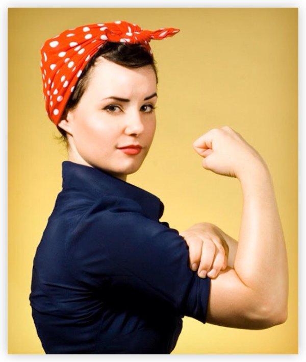 Девушка сильная