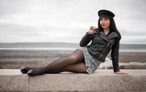 Девушка колготках