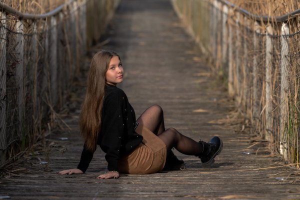 Девушка колготках