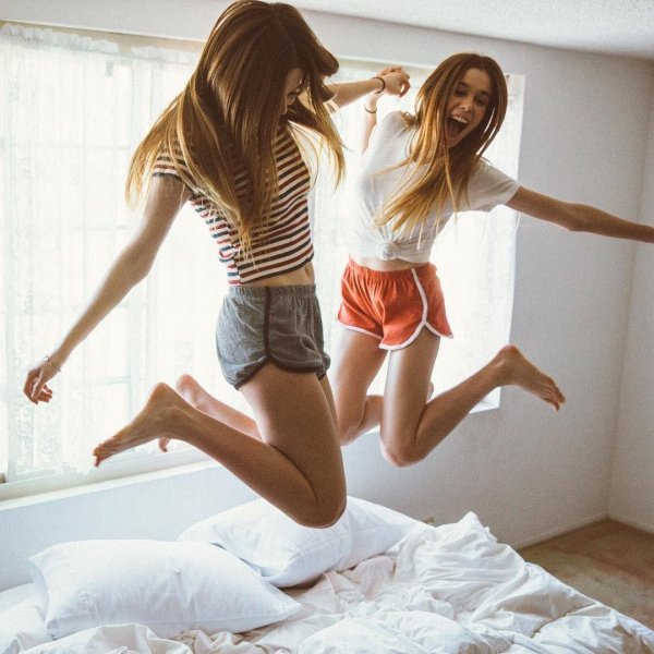 Девушка занимаются