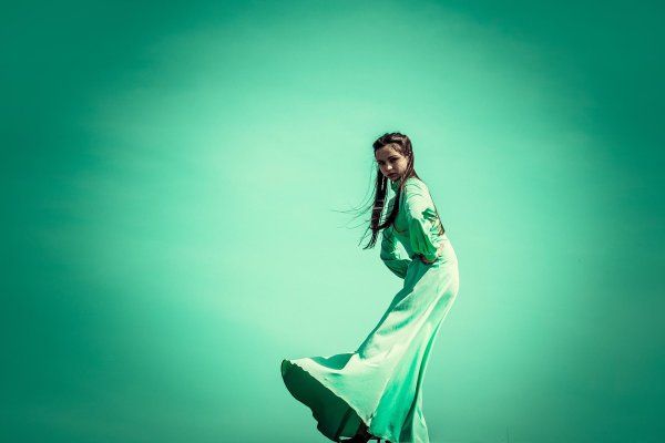 Зеленая девушка
