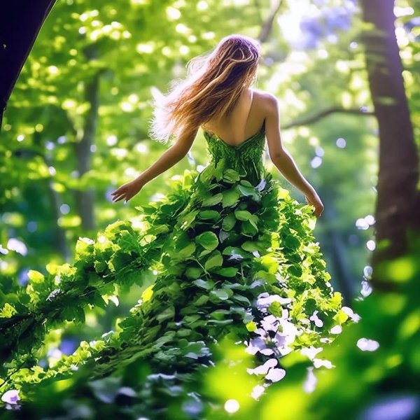 Зеленая девушка