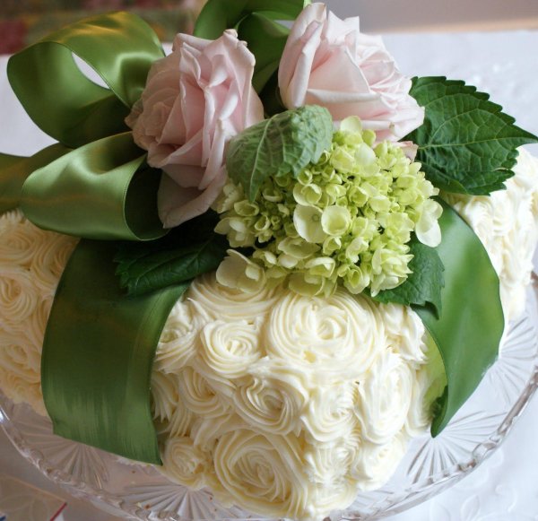 торт в виде букета цветов