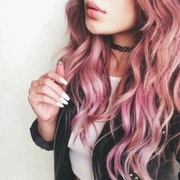 Девушка розовый