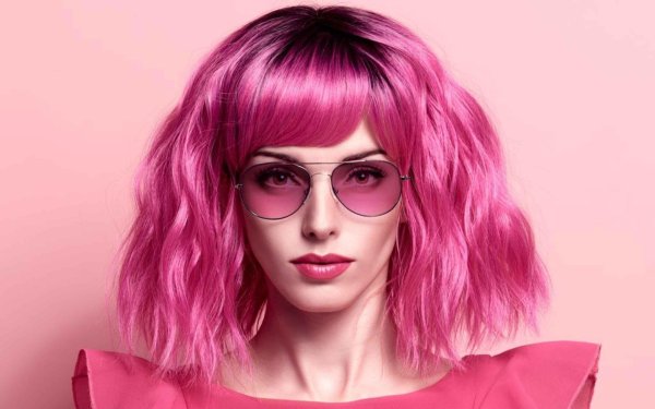 Девушка розовый