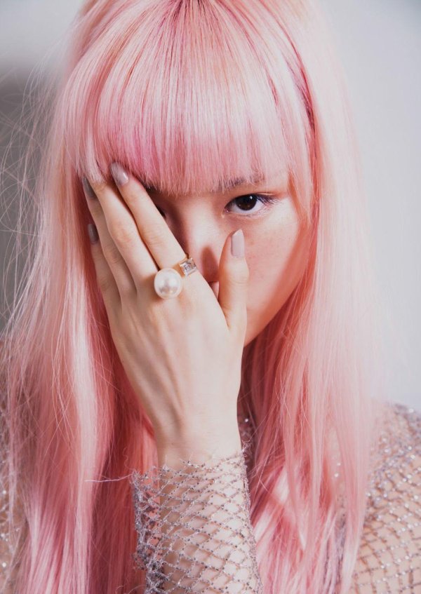 Девушка розовый