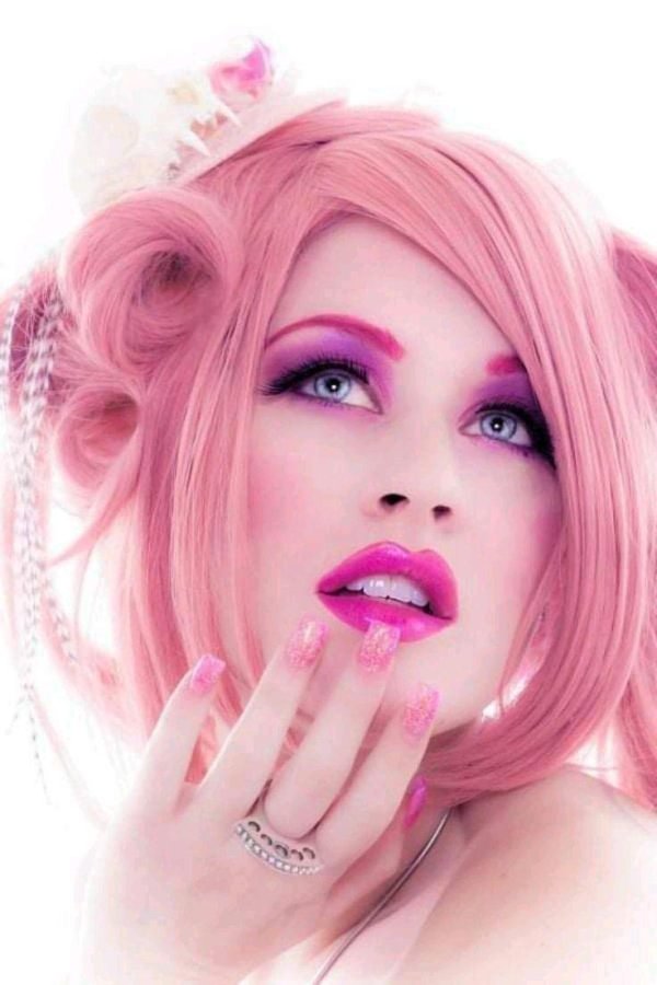 Девушка розовый