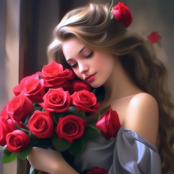 Девушка розовый