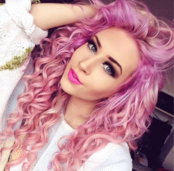 Девушка розовый