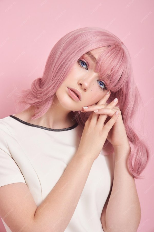 Девушка розовый