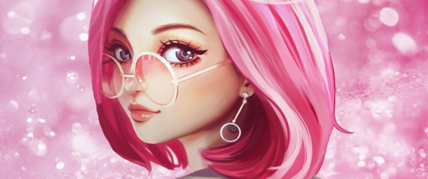 Девушка розовый