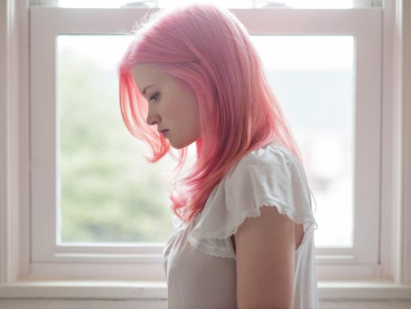 Девушка розовый